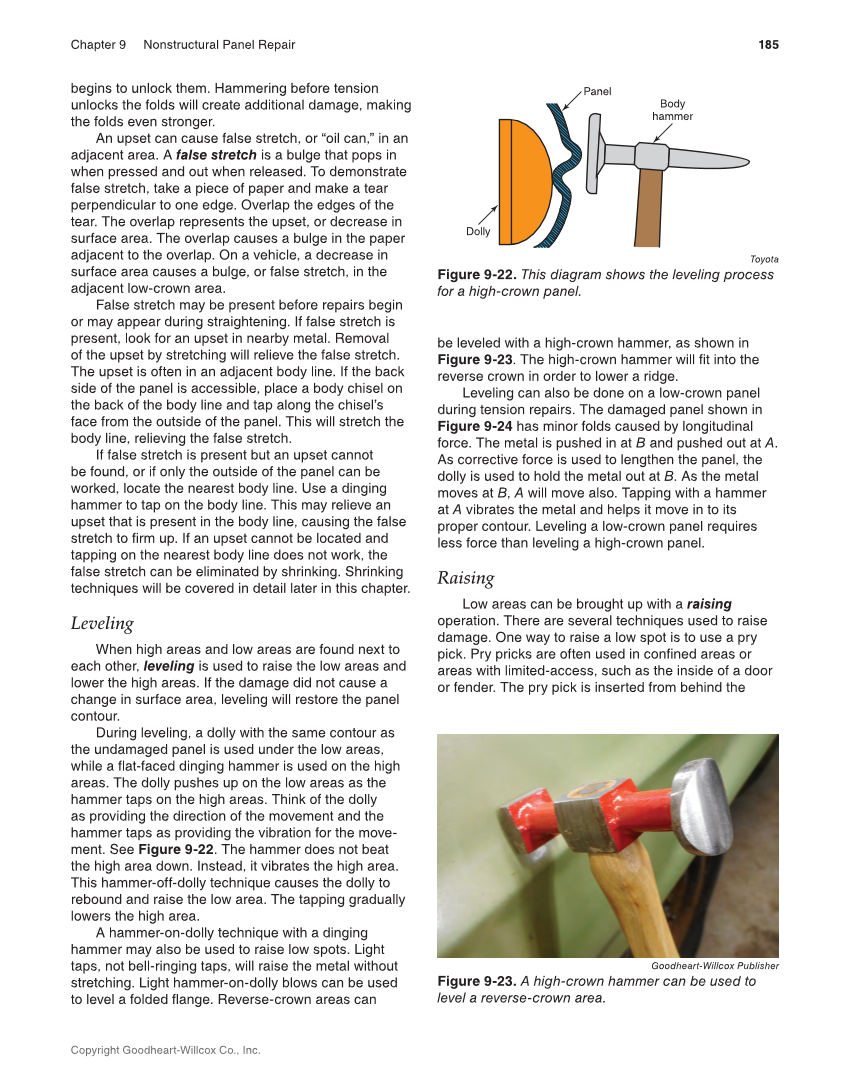 Auto Collision Repair and Refinishing 3e, Online Textbook page 185