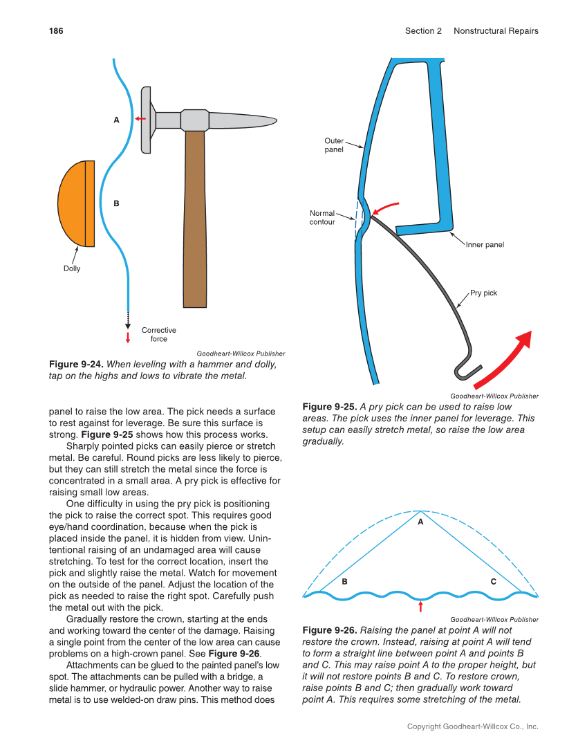 Auto Collision Repair and Refinishing 3e, Online Textbook page 186