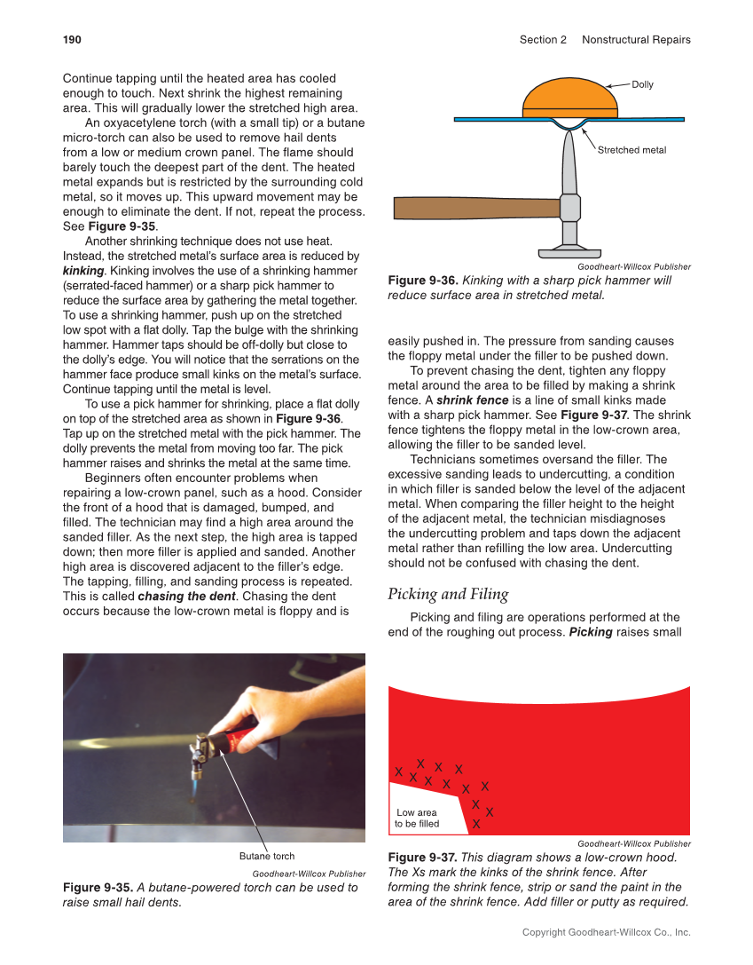 Auto Collision Repair and Refinishing 3e, Online Textbook page 190