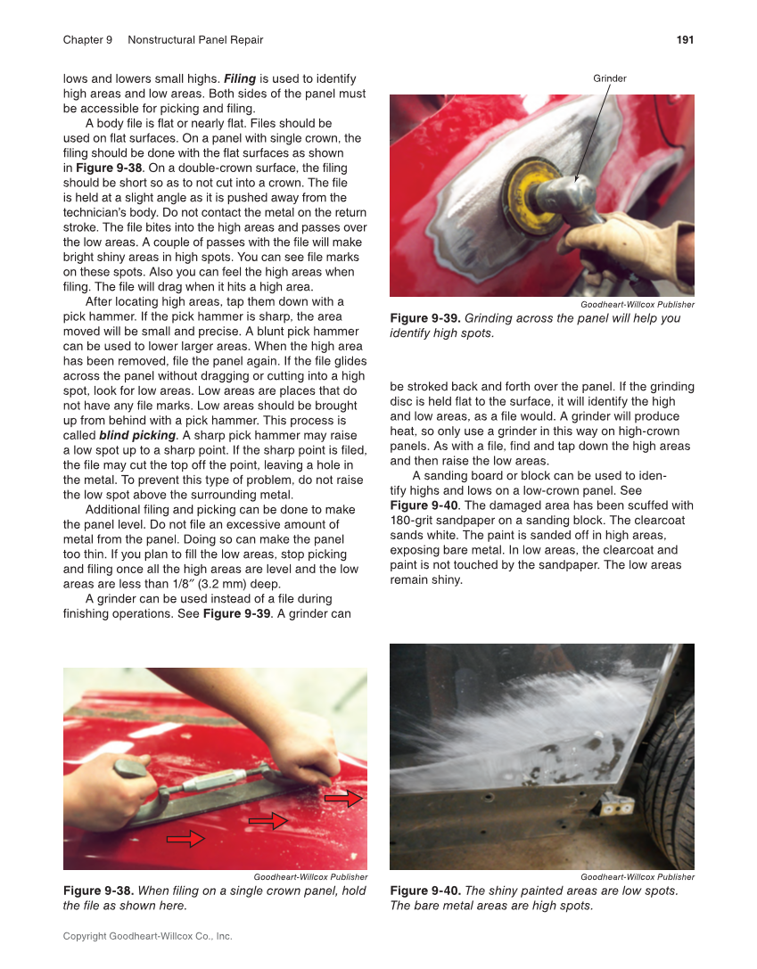 Auto Collision Repair and Refinishing 3e, Online Textbook page 191