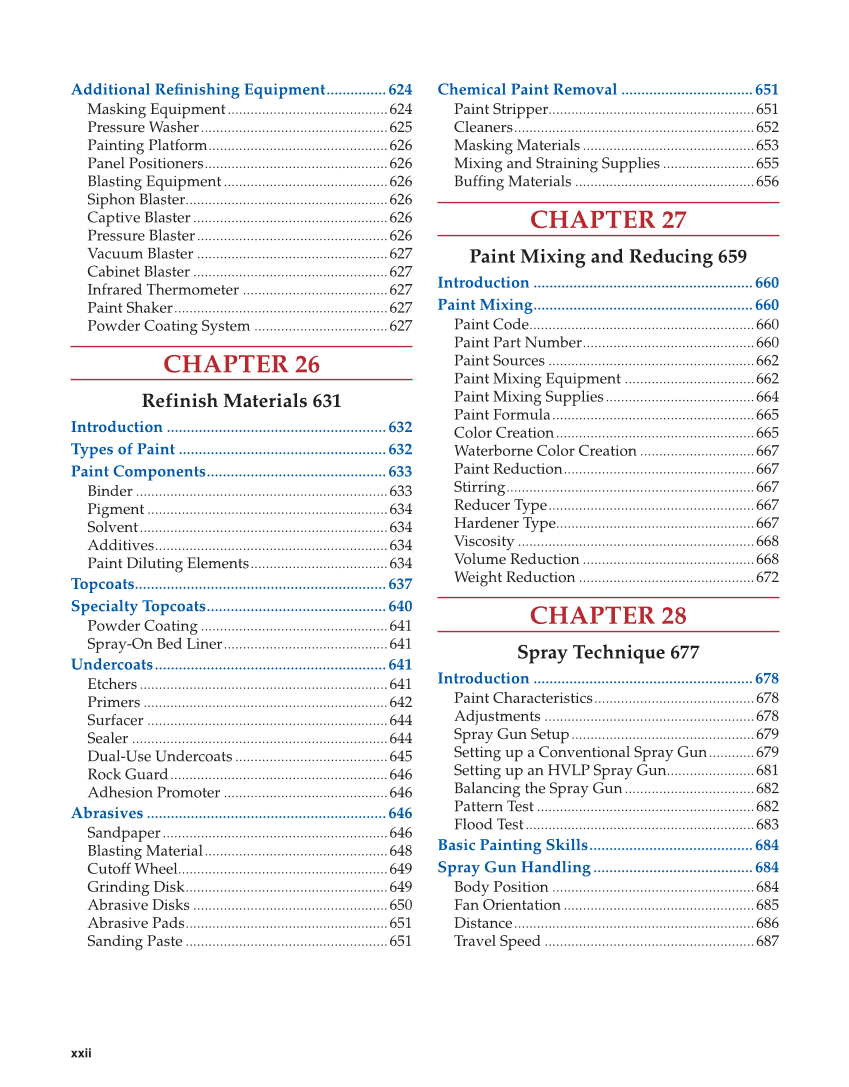 Auto Collision Repair and Refinishing 3e, Online Textbook page xxii