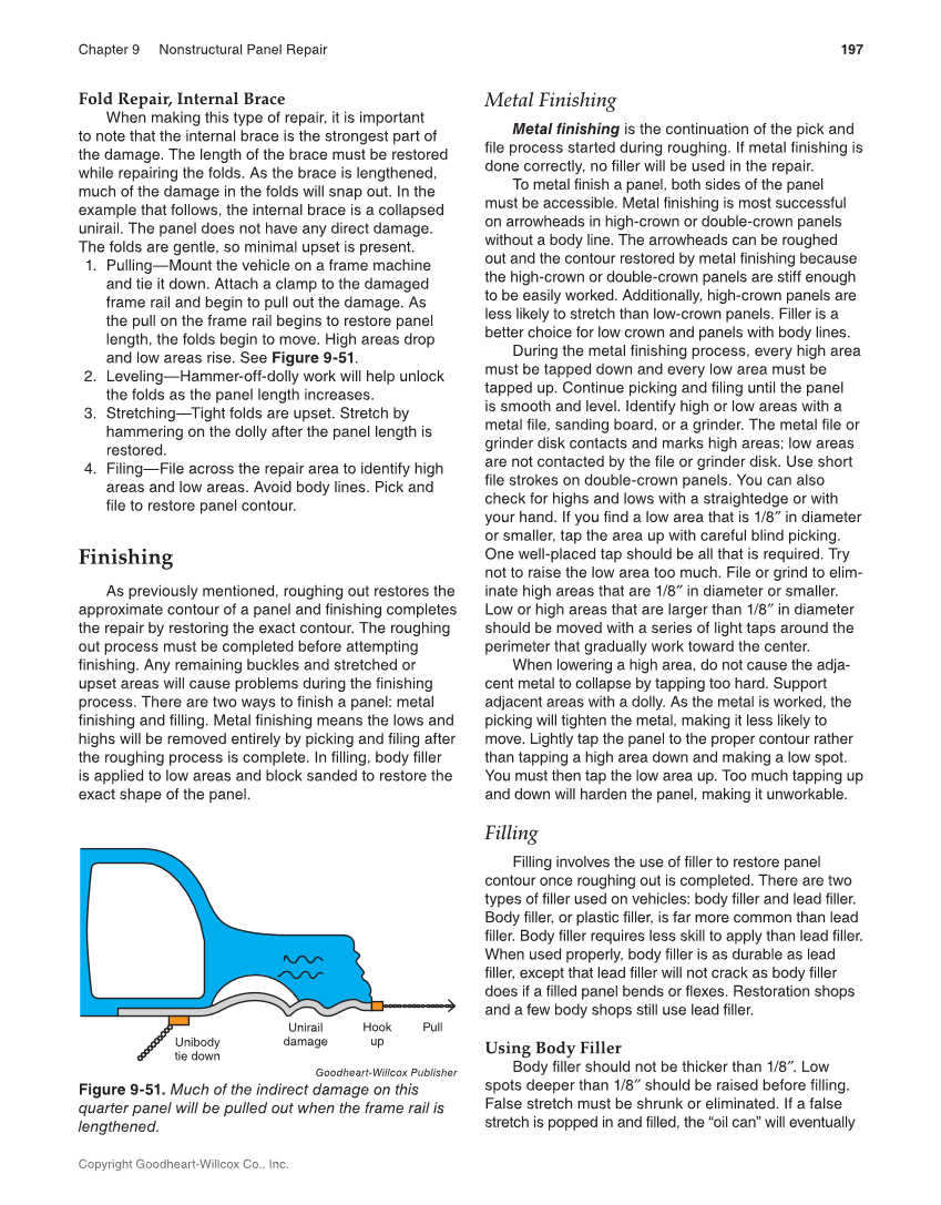 Auto Collision Repair and Refinishing 3e, Online Textbook page 197