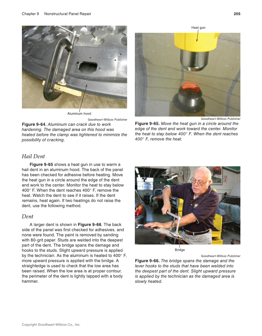 Auto Collision Repair and Refinishing 3e, Online Textbook page 205