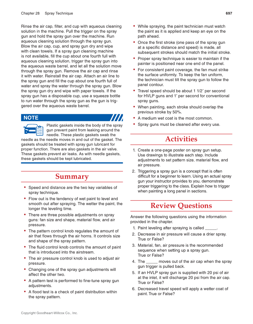 Auto Collision Repair and Refinishing 3e, Online Textbook page 697