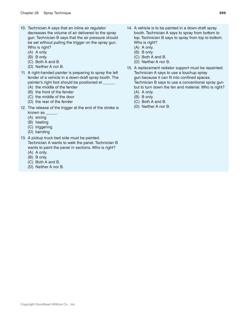 Auto Collision Repair and Refinishing 3e, Online Textbook page 699