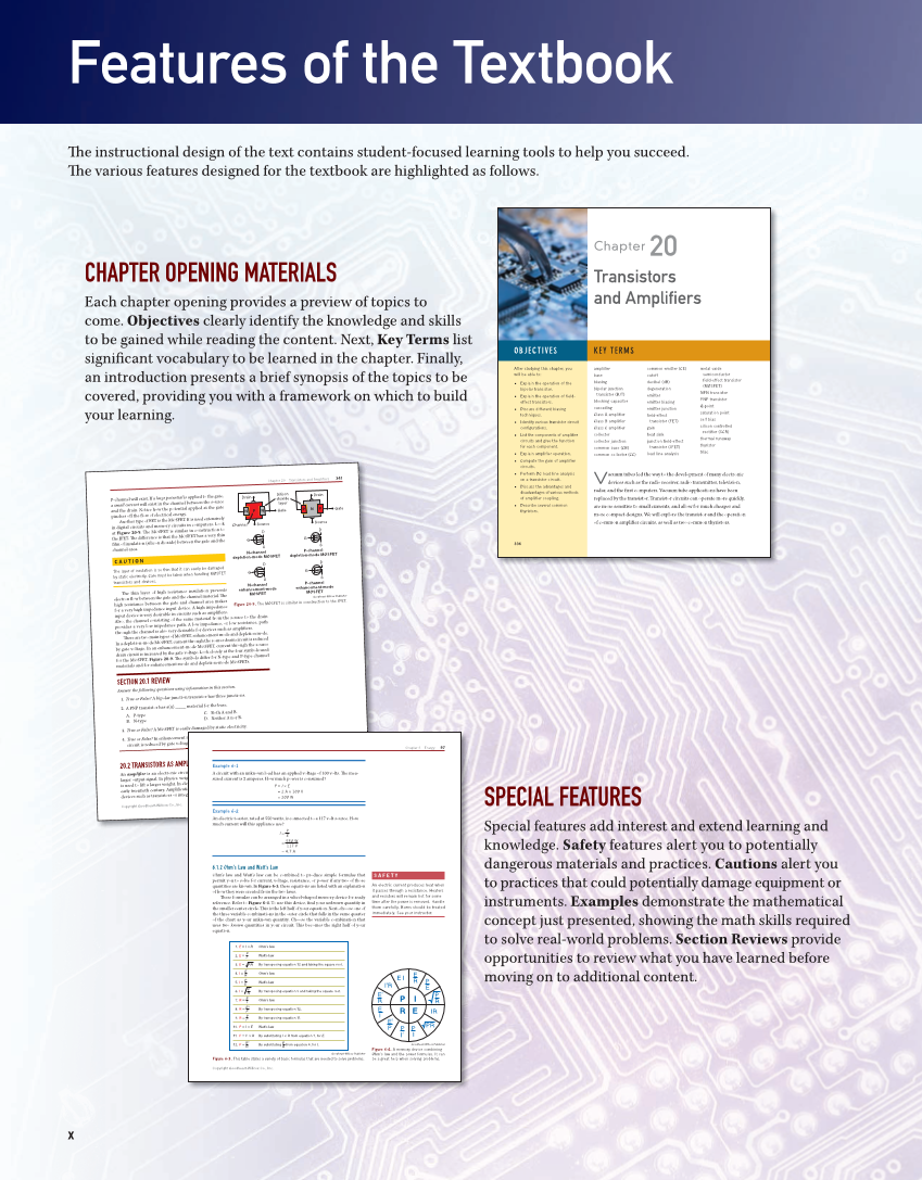 Electricity and Electronics, 11th Edition page x
