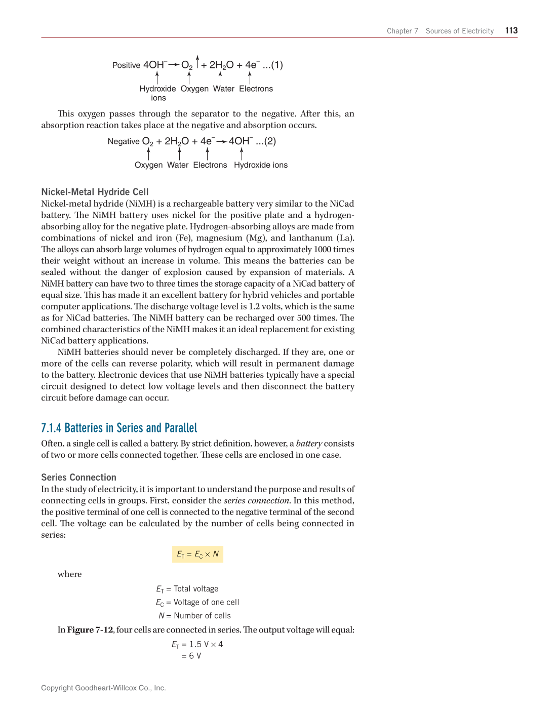 Electricity and Electronics, 11th Edition page 113