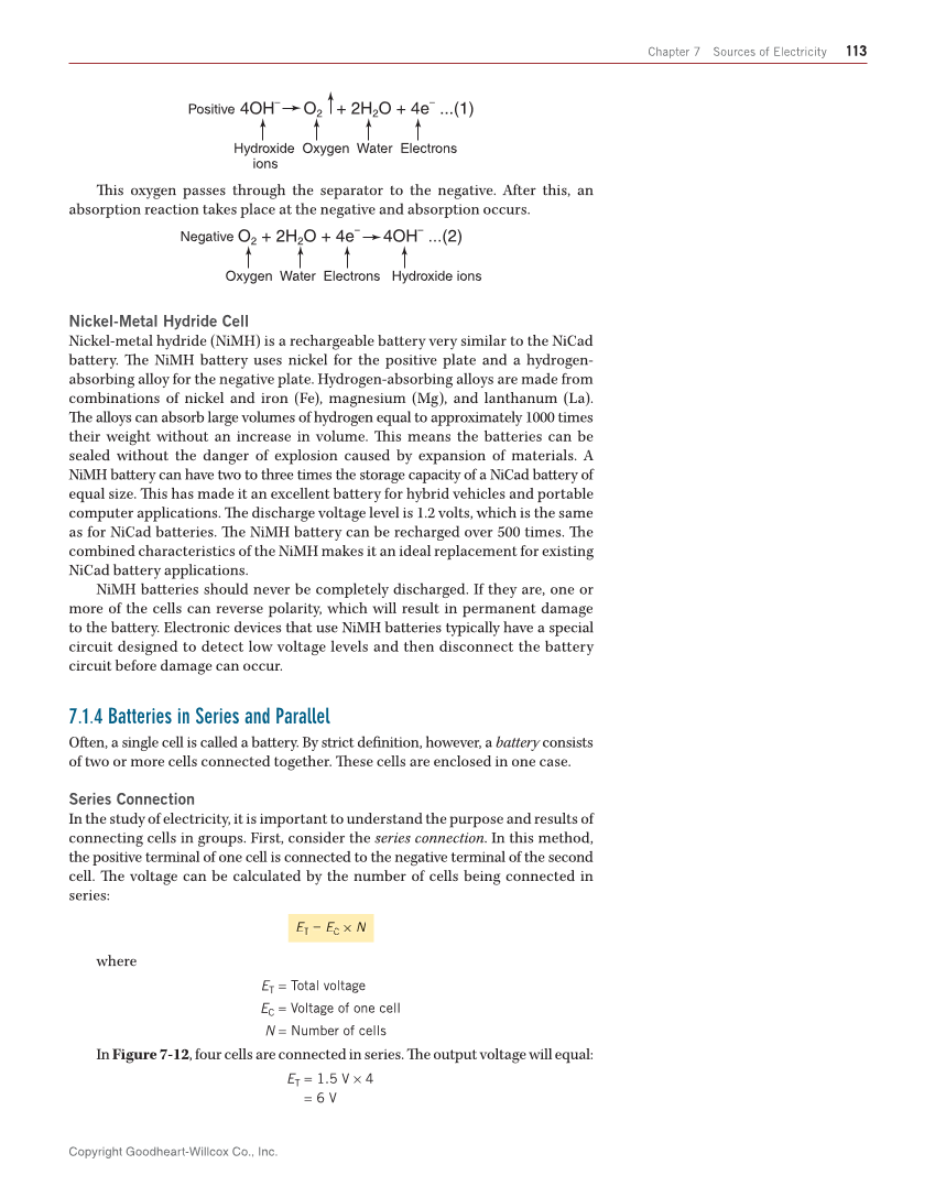 Electricity and Electronics, 11th Edition page 113