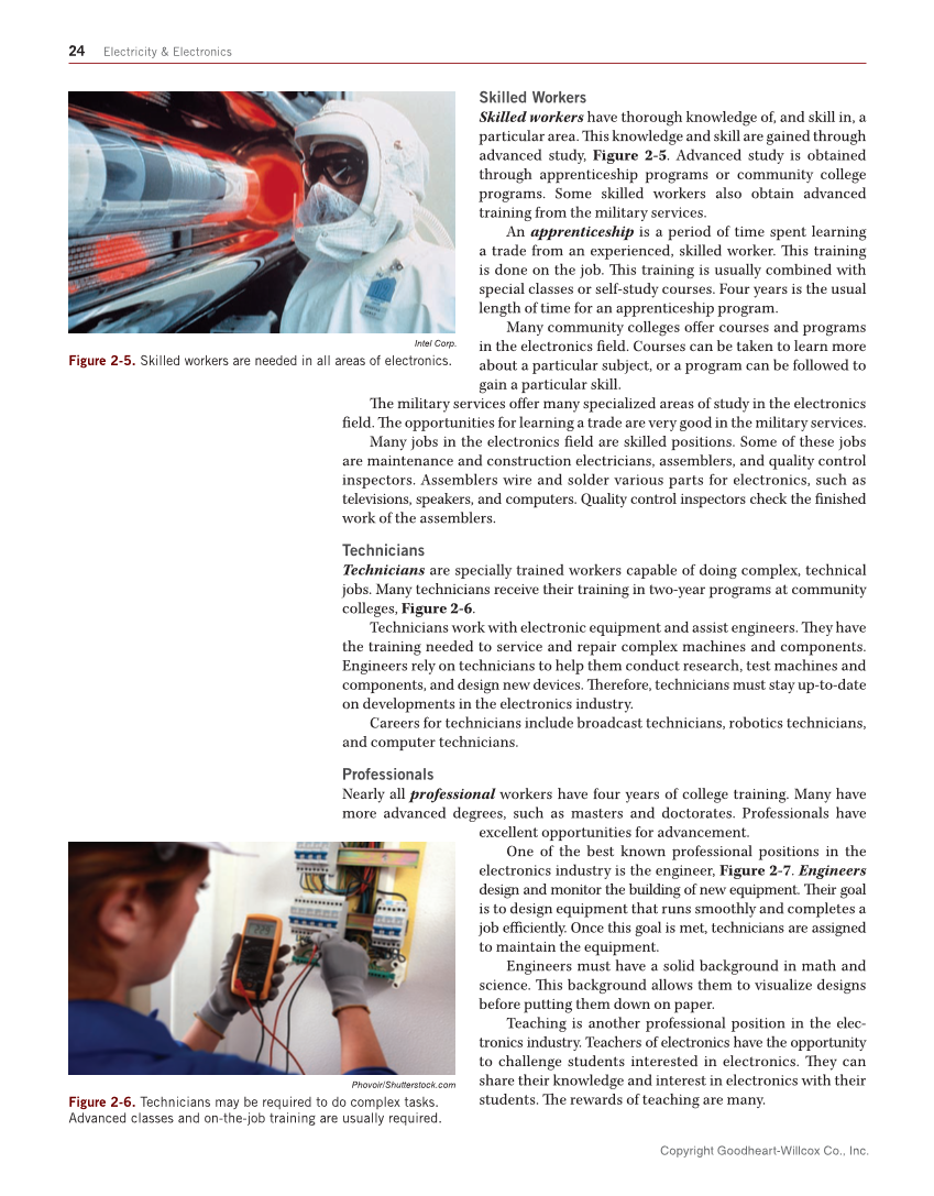 Electricity and Electronics, 11th Edition page 24