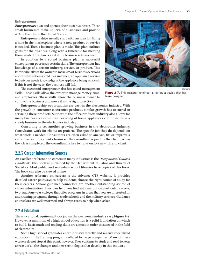 Electricity and Electronics, 11th Edition page 25