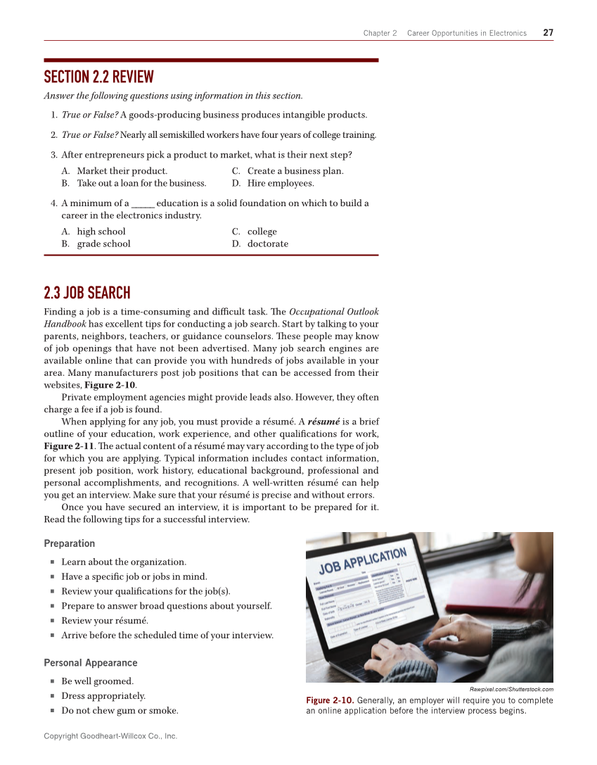 Electricity and Electronics, 11th Edition page 27