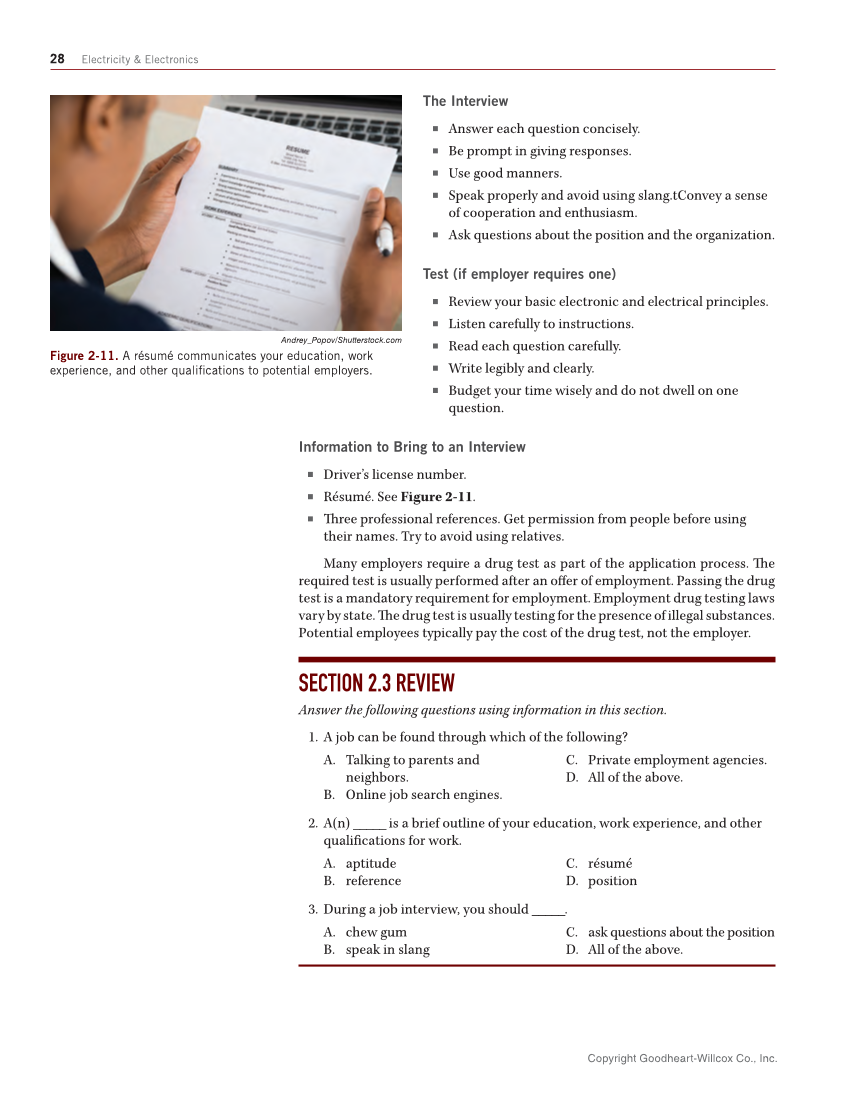 Electricity and Electronics, 11th Edition page 28