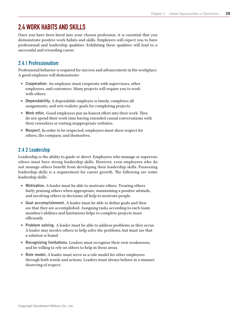Electricity and Electronics, 11th Edition page 29