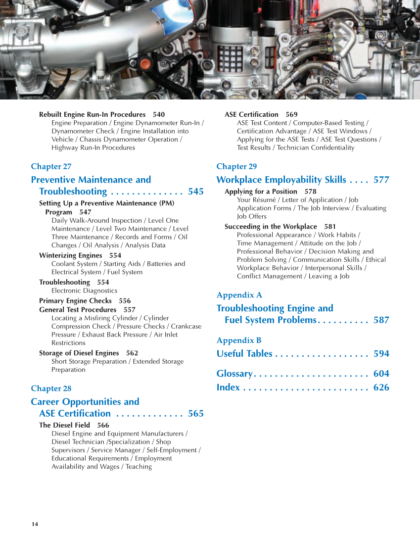 Diesel Engine Technology 9e page 14