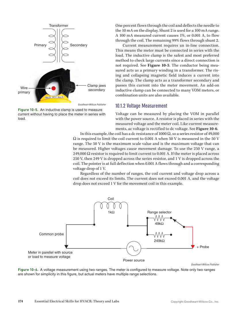 Essential Electrical Skills for HVACR: Theory and Labs, Textbook page 174