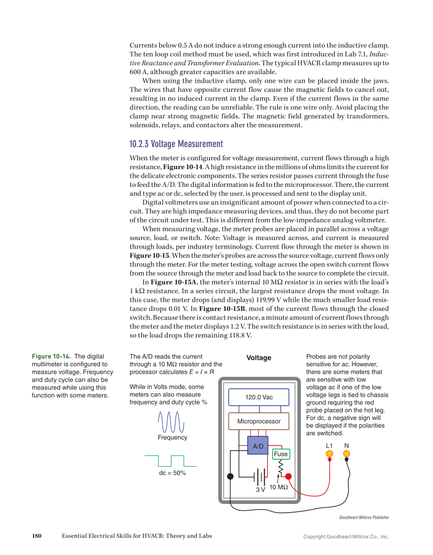 Essential Electrical Skills for HVACR: Theory and Labs, Textbook page 180