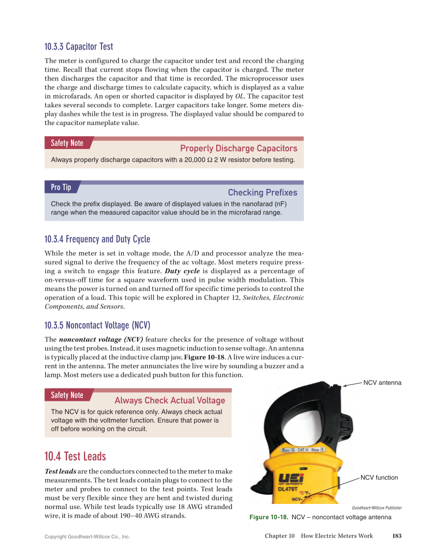 Essential Electrical Skills for HVACR: Theory and Labs, Textbook page 183