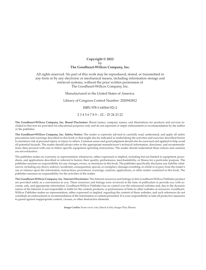 Essential Electrical Skills for HVACR: Theory and Labs, Textbook page ii