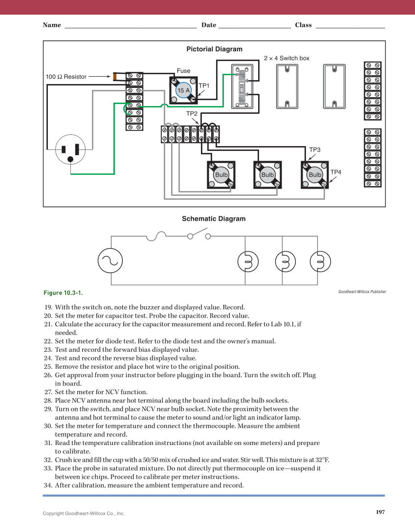 Essential Electrical Skills for HVACR: Theory and Labs, Textbook page 197