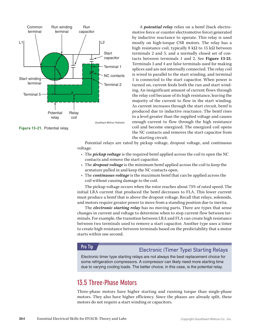 Essential Electrical Skills for HVACR: Theory and Labs, Textbook page 264