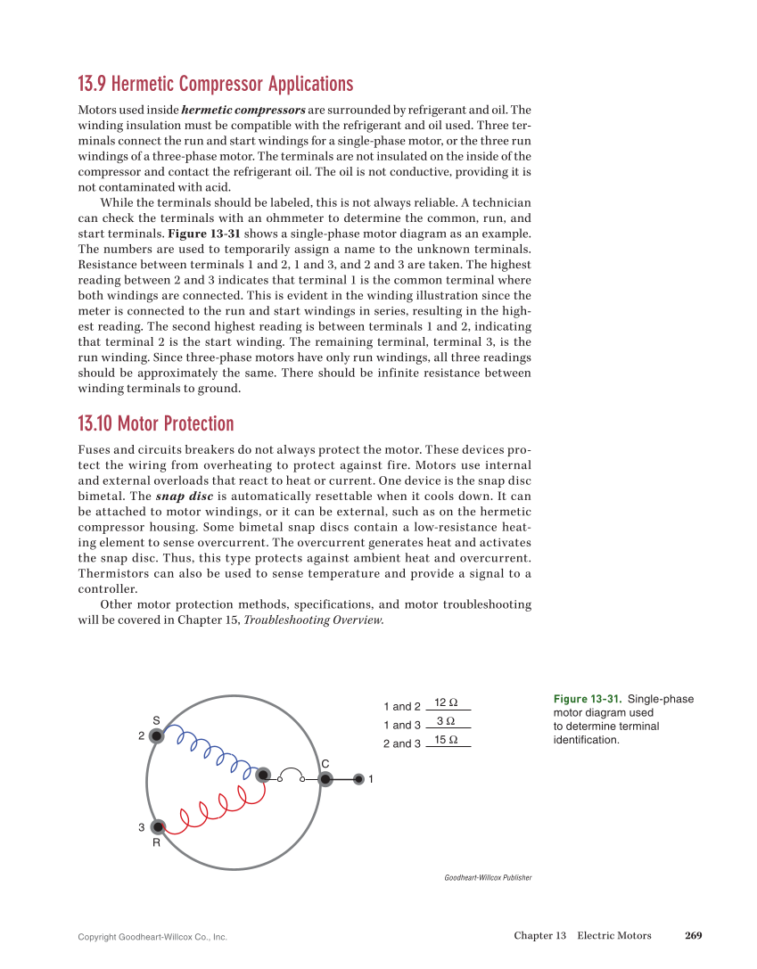 Essential Electrical Skills for HVACR: Theory and Labs, Textbook page 269