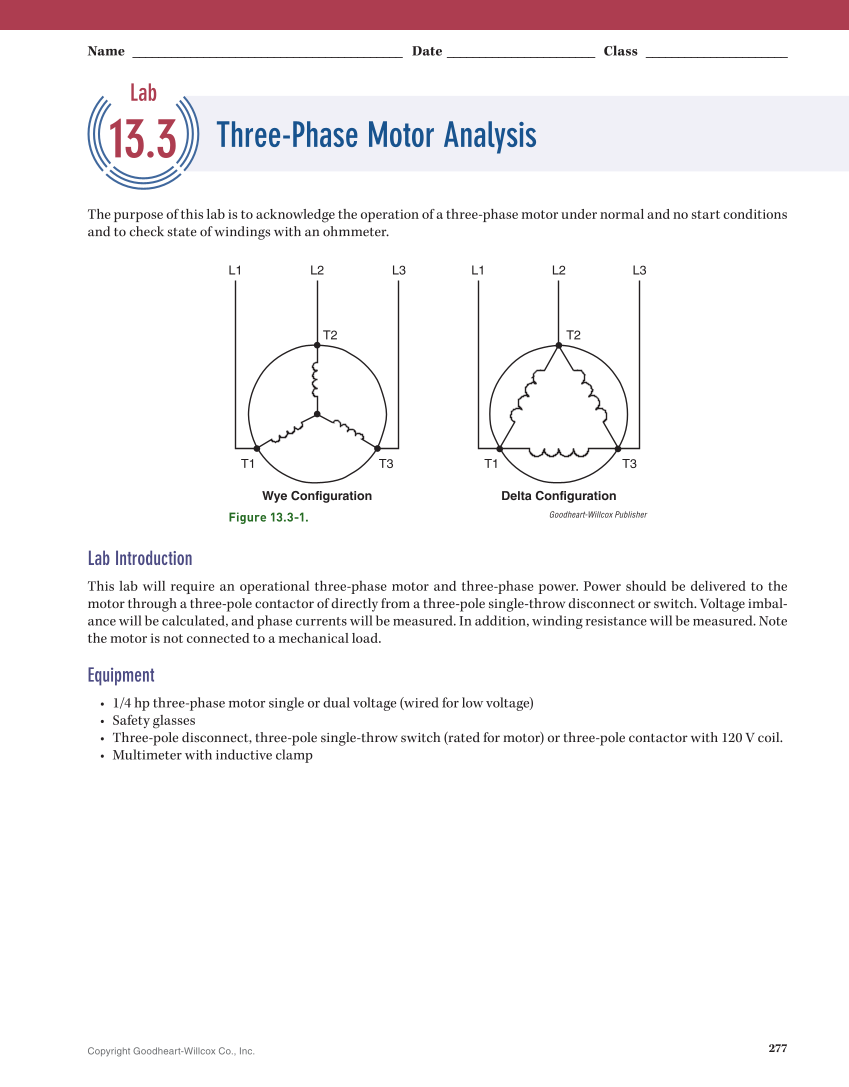 Essential Electrical Skills for HVACR: Theory and Labs, Textbook page 277