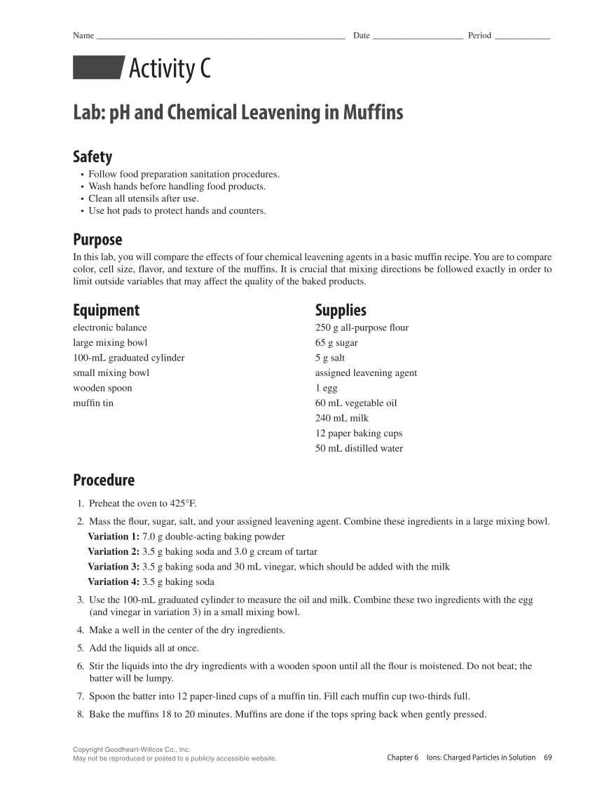 Principles of Food Science 5e, Lab Manual page 69