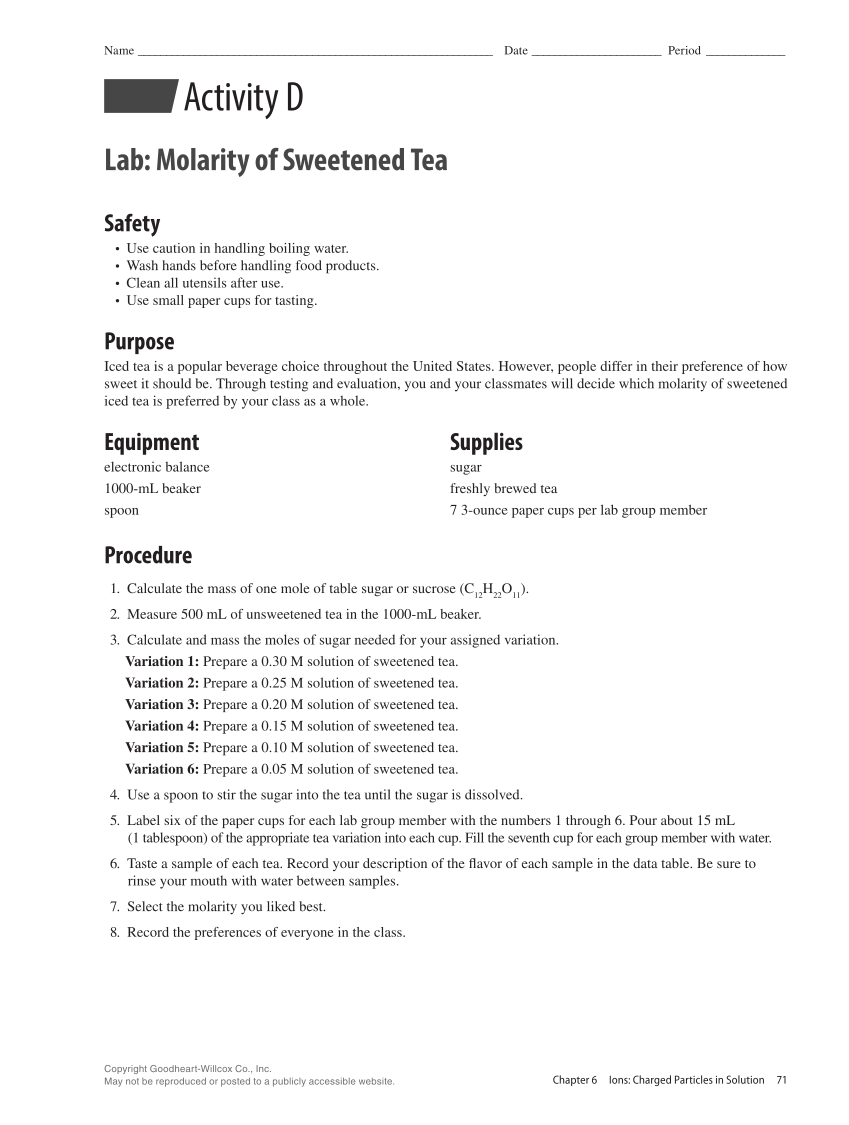 Principles of Food Science 5e, Lab Manual page 71