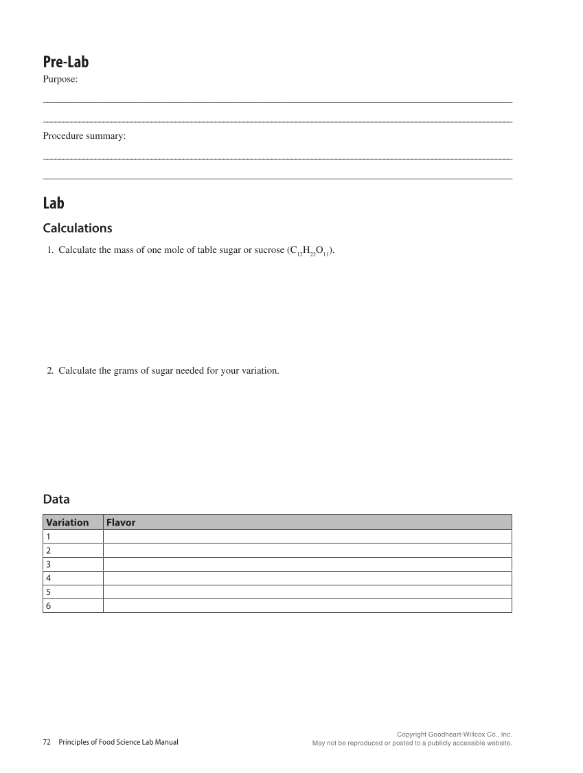 Principles of Food Science 5e, Lab Manual page 72