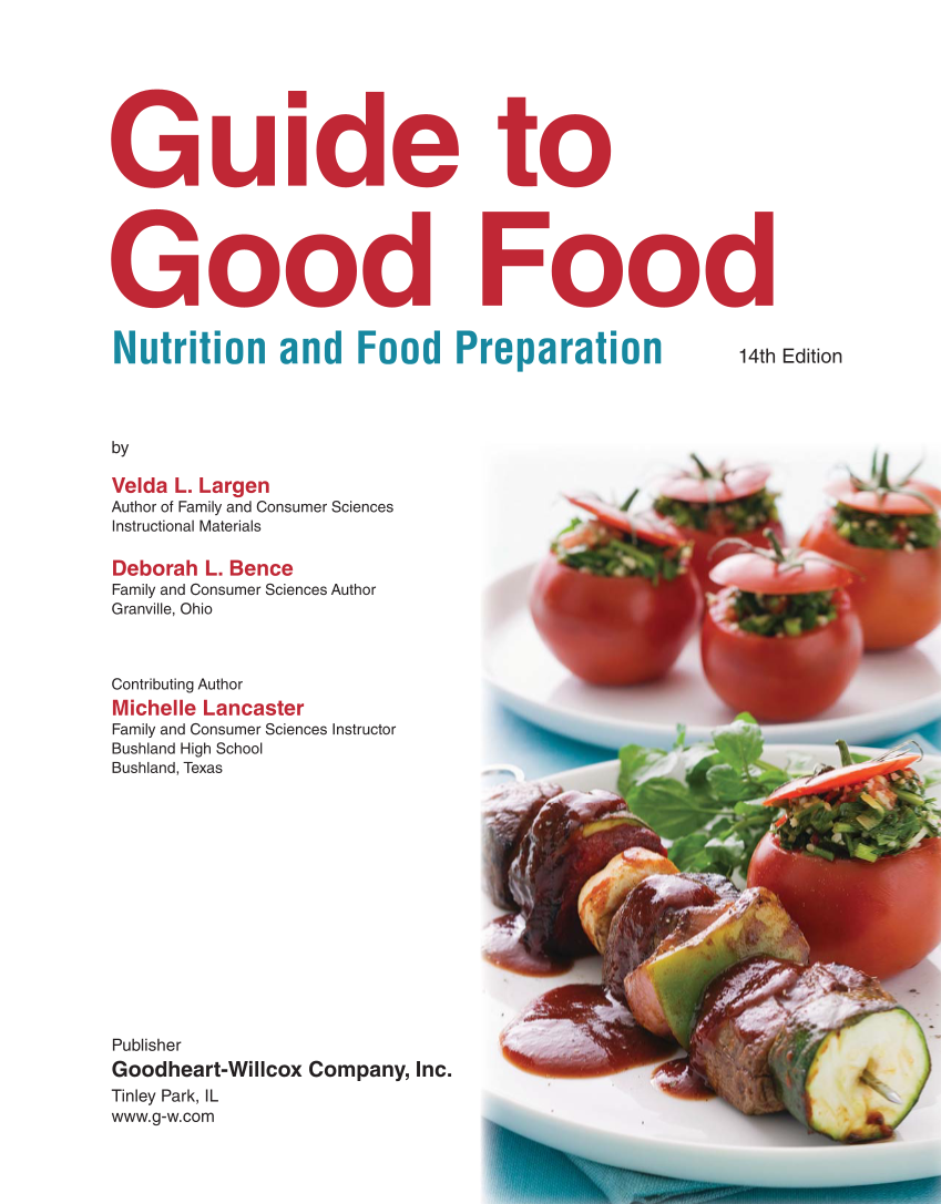 Guide to Good Food: Nutrition and Food Preparation, 14th Edition page i