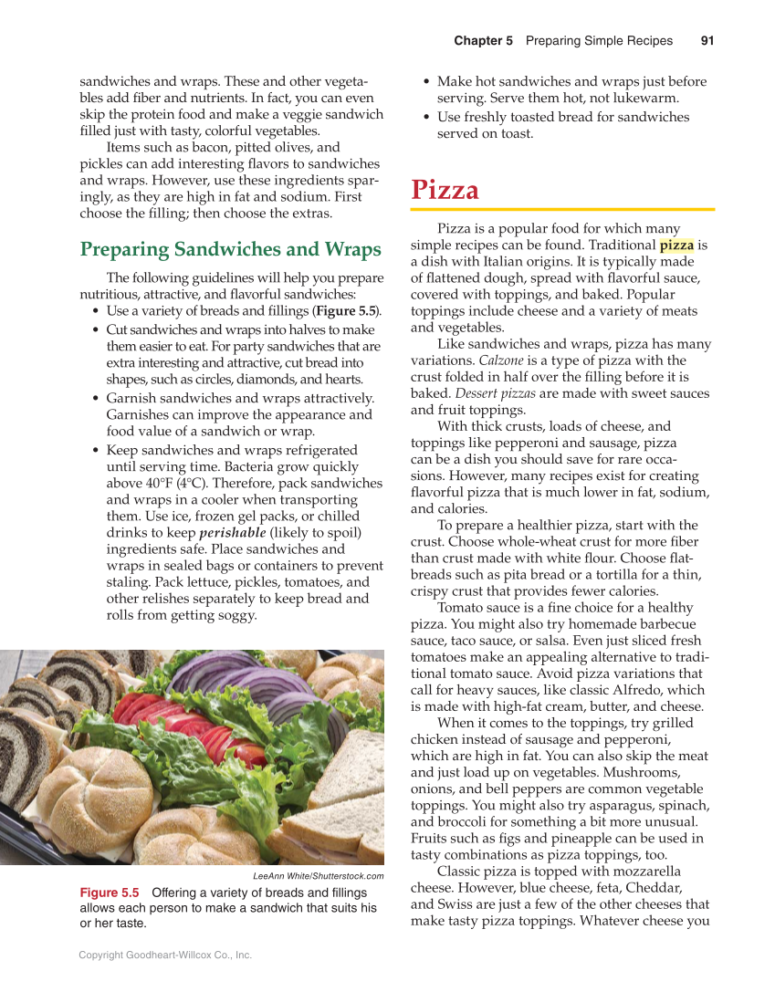 Guide to Good Food: Nutrition and Food Preparation, 14th Edition page 91