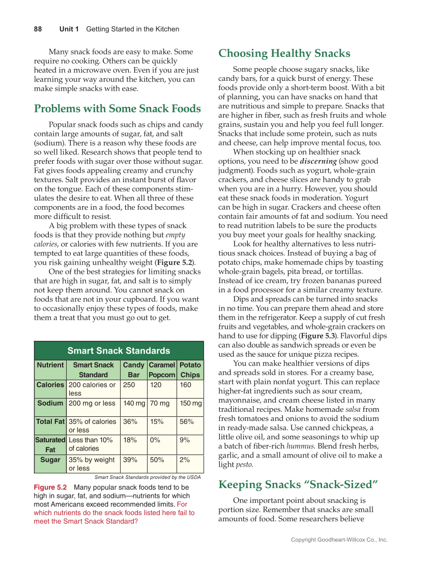 Guide to Good Food: Nutrition and Food Preparation 15e, Textbook page 88