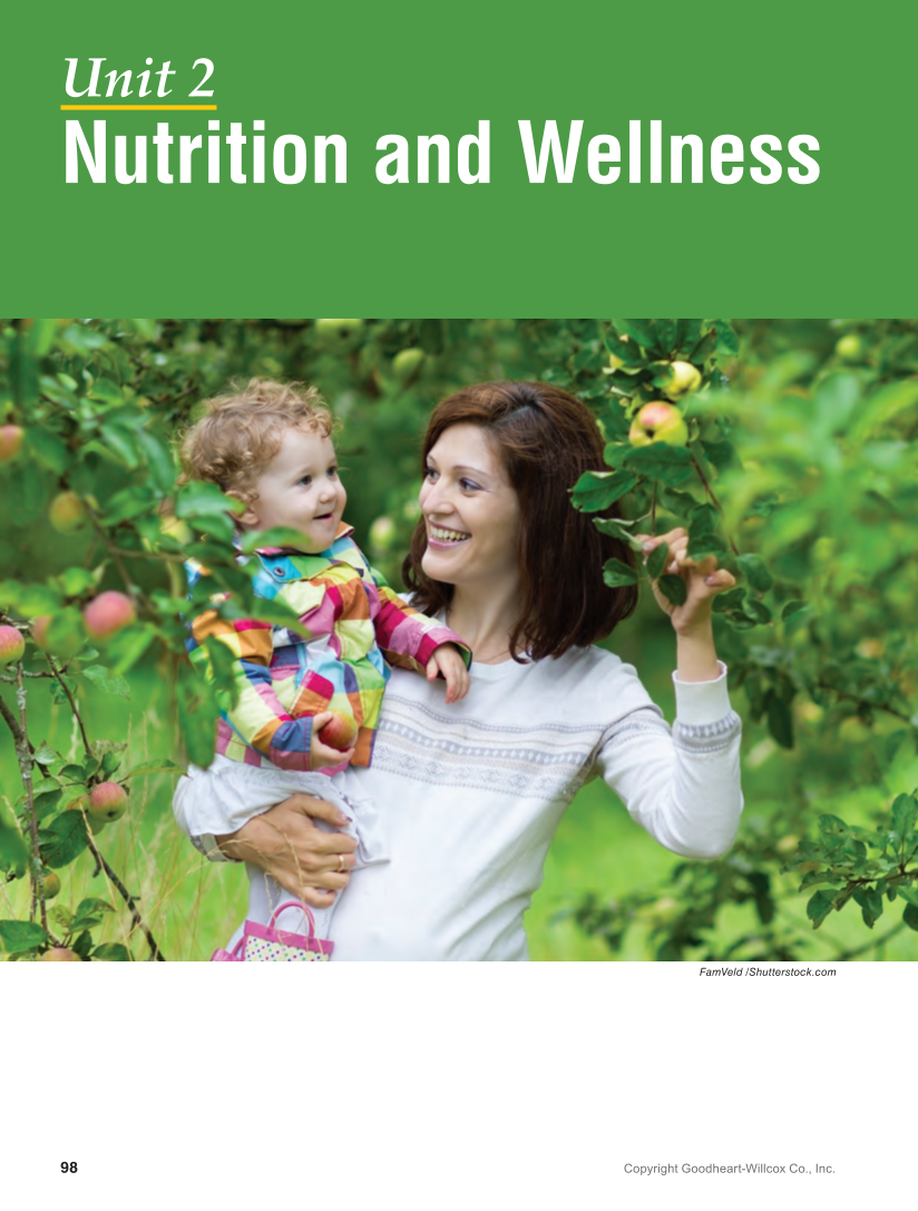 Guide to Good Food: Nutrition and Food Preparation 15e, Textbook page 98