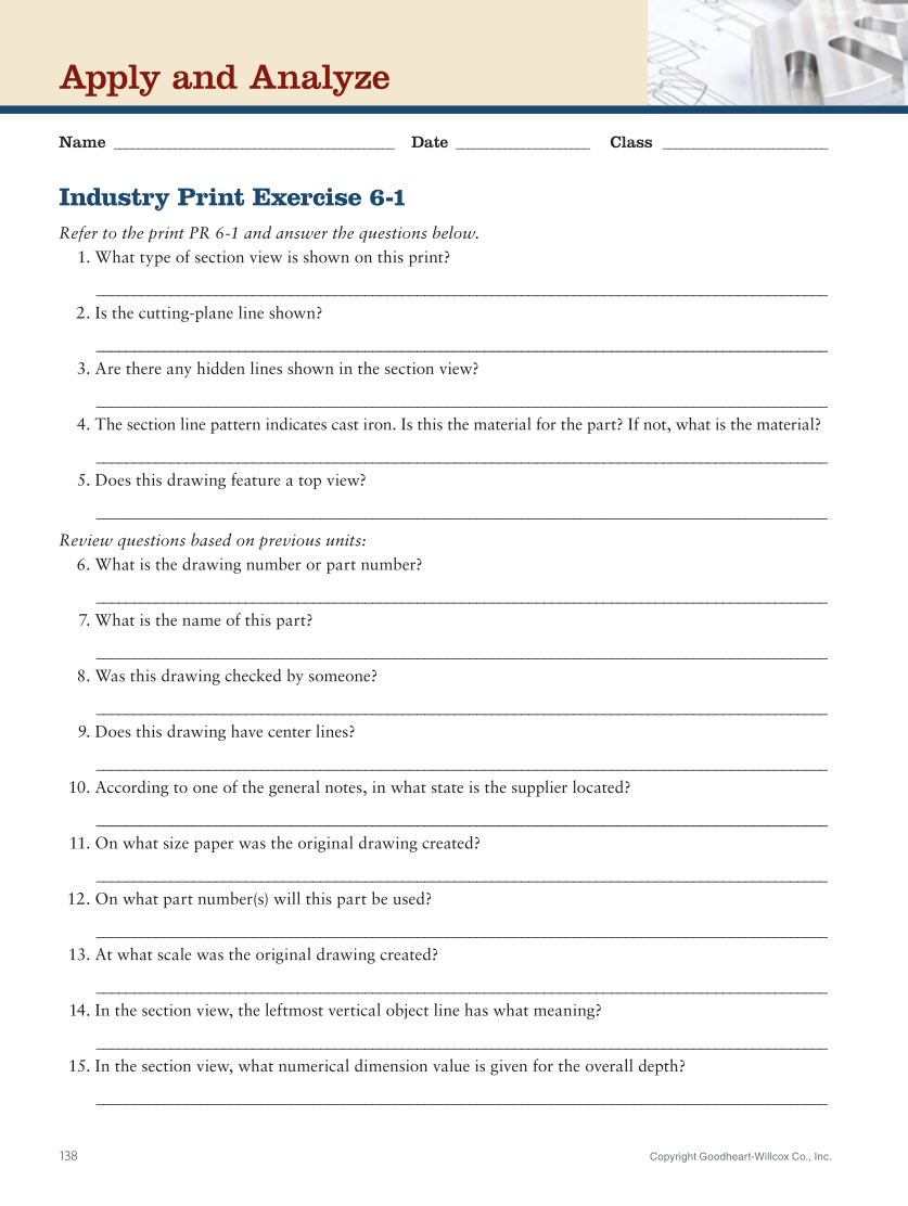 Print Reading for Industry 11e, Online Textbook page 138