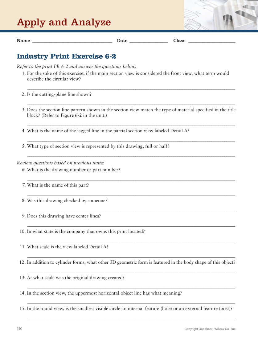 Print Reading for Industry 11e, Online Textbook page 140