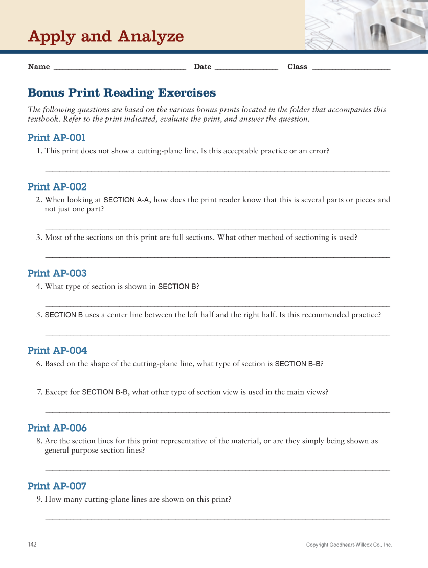 Print Reading for Industry 11e, Online Textbook page 142