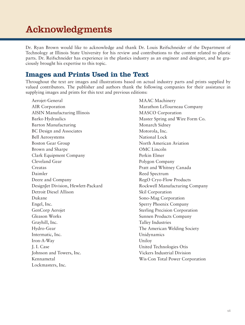 Print Reading for Industry 11e, Online Textbook page vii