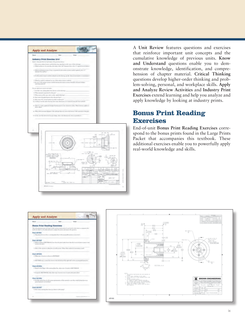 Print Reading for Industry 11e, Online Textbook page ix