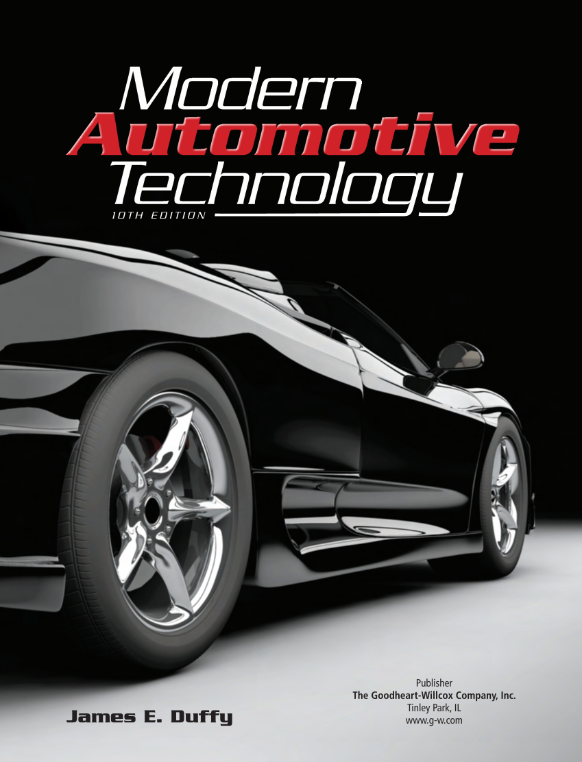 Modern Automotive Technology 10e, Textbook page i