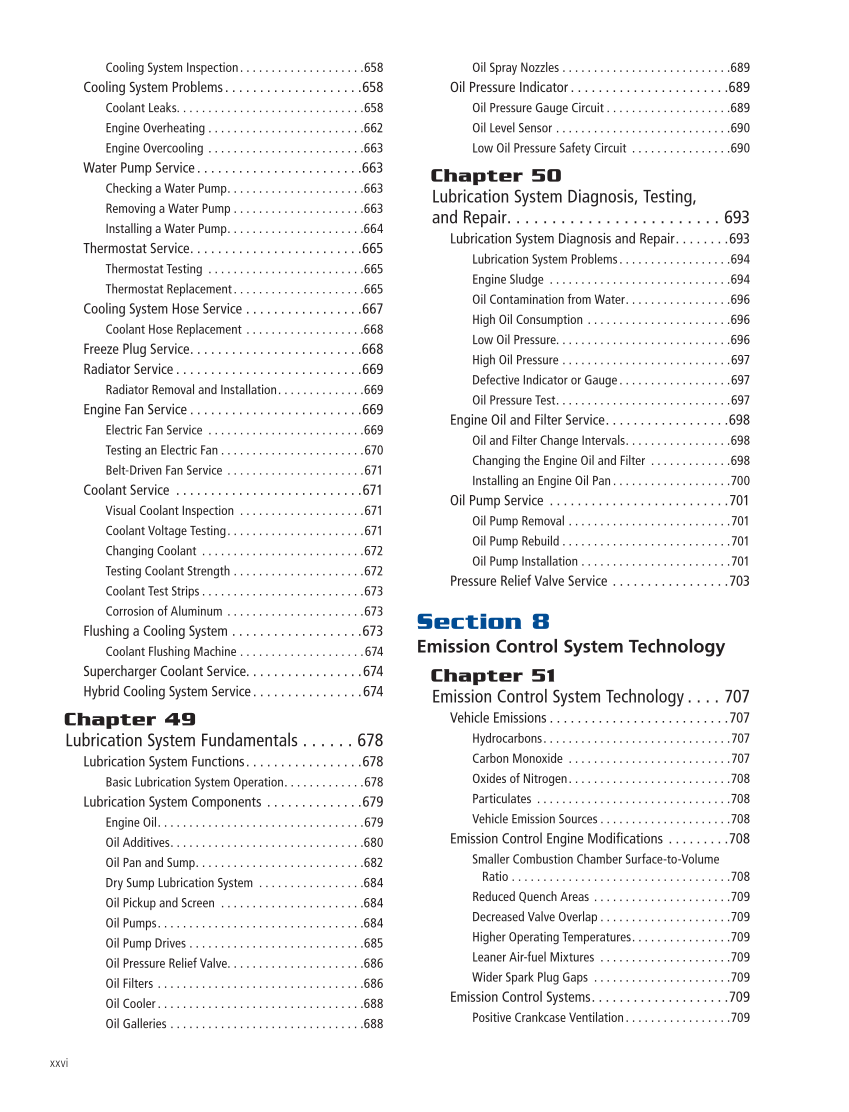 Modern Automotive Technology 10e, Textbook page xxvi