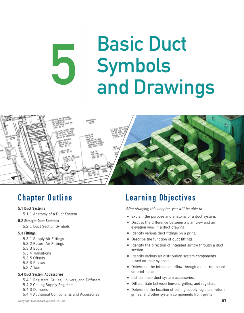 Print Reading for HVACR, 1st Edition page 87