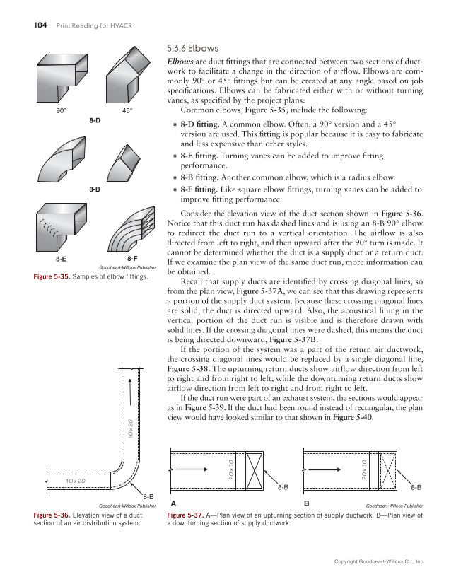Print Reading for HVACR, 1st Edition page 104