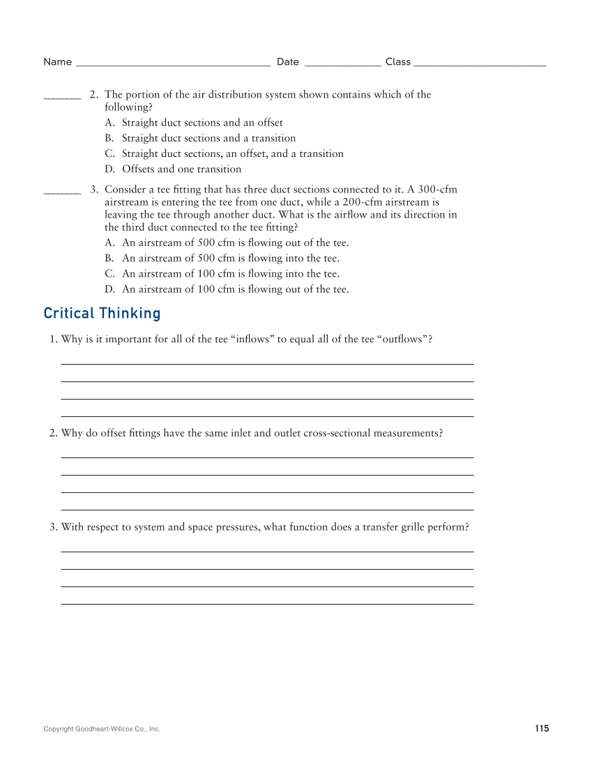 Print Reading for HVACR, 1st Edition page 115