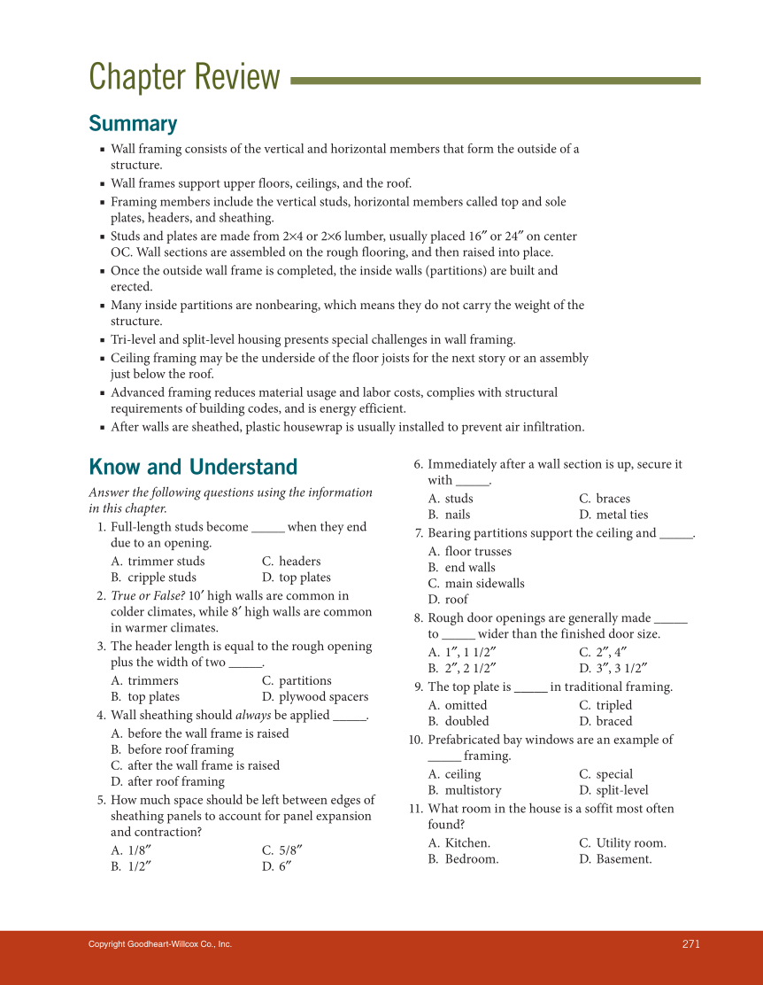Modern Carpentry 13e, Textbook page 271