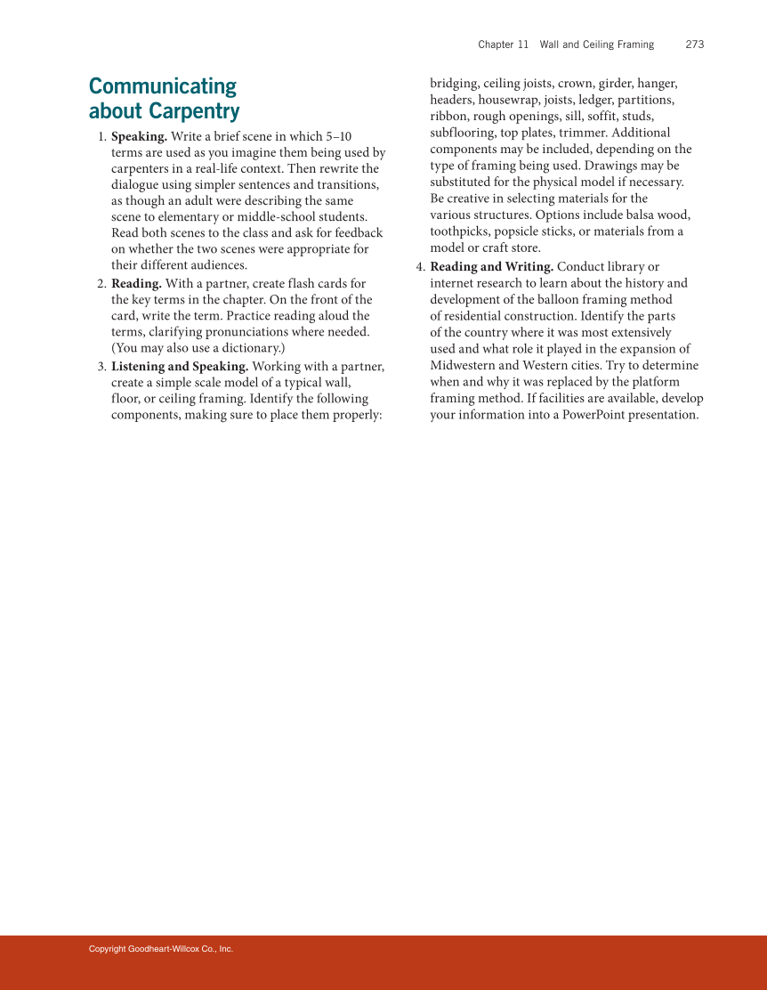 Modern Carpentry 13e, Textbook page 273