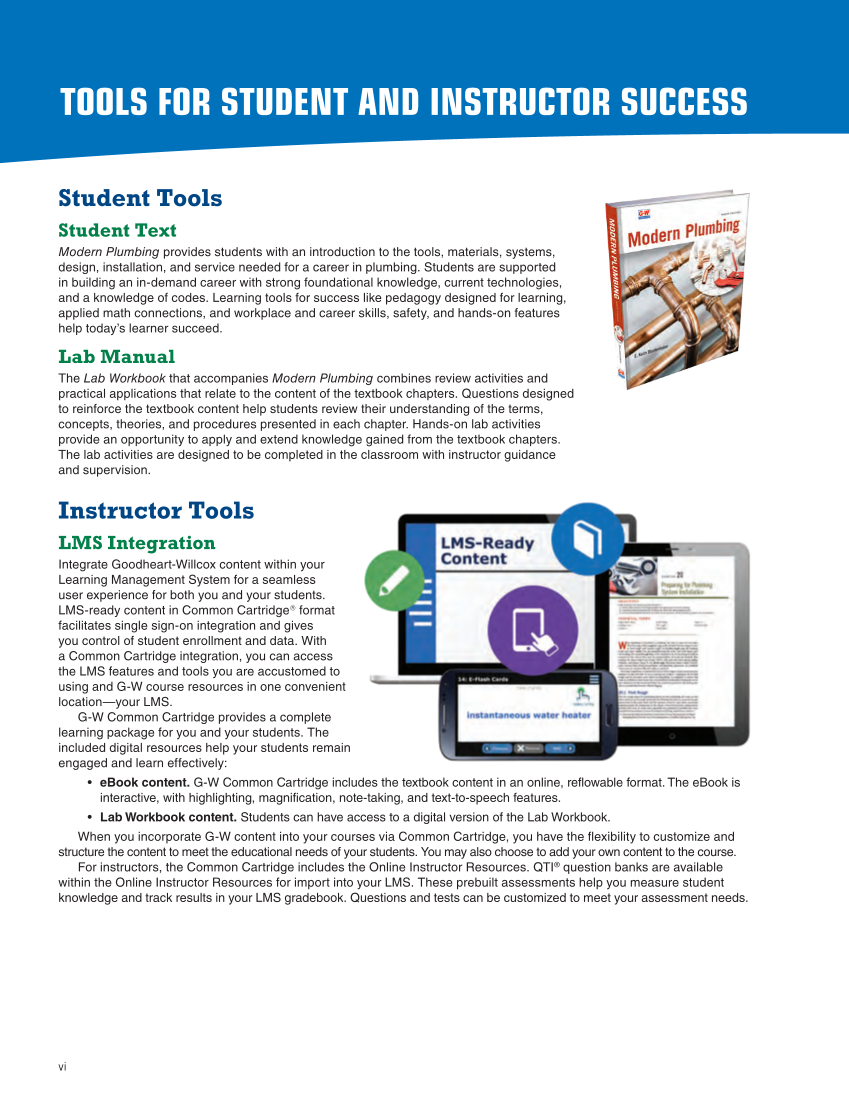 Modern Plumbing 9e page vi