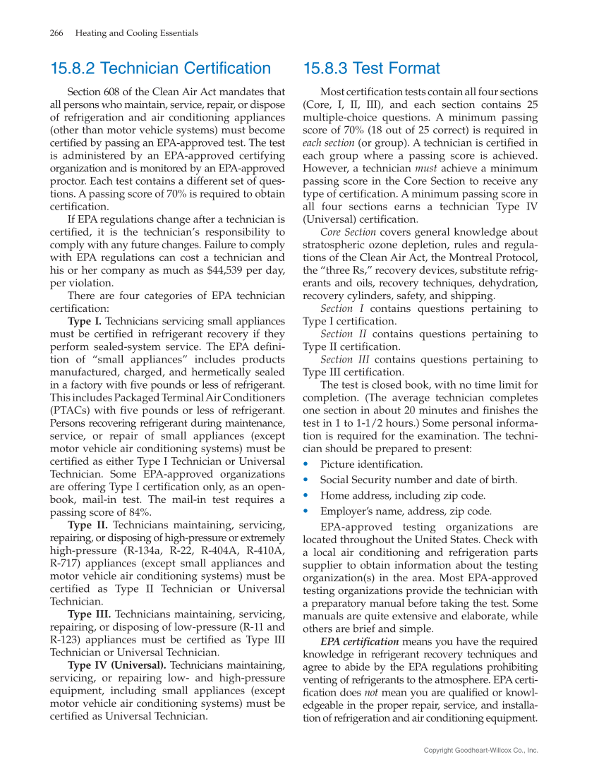 Heating and Cooling Essentials 5e, Textbook page 266