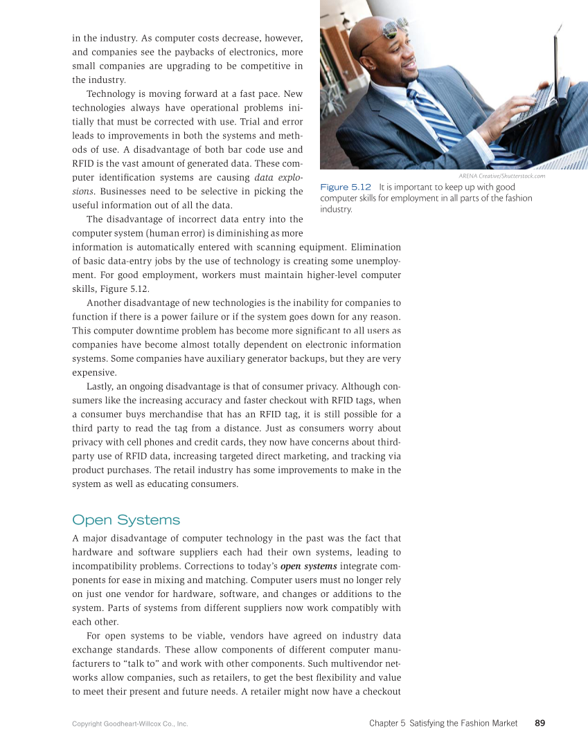 Fashion Marketing & Merchandising, 5th Edition page 89