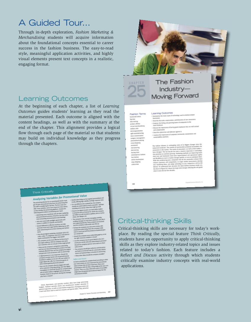 Fashion Marketing & Merchandising, 5th Edition page vi