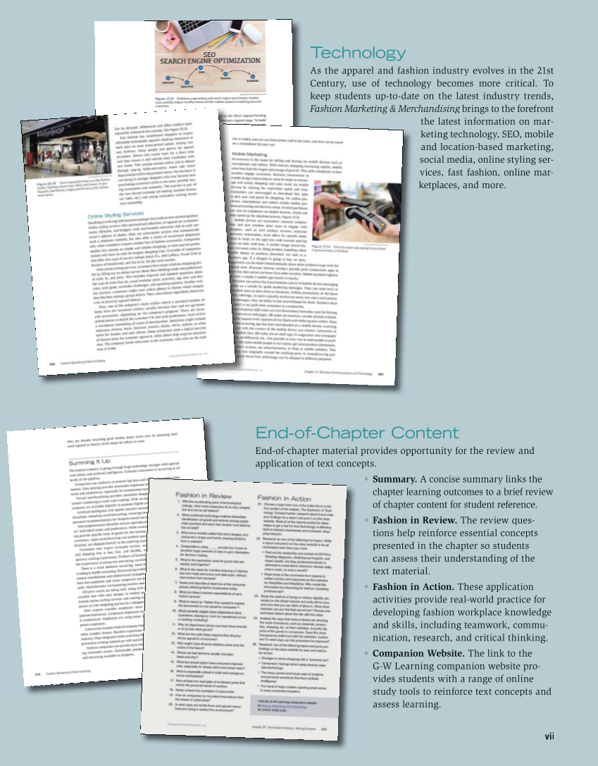 Fashion Marketing & Merchandising, 5th Edition page vii